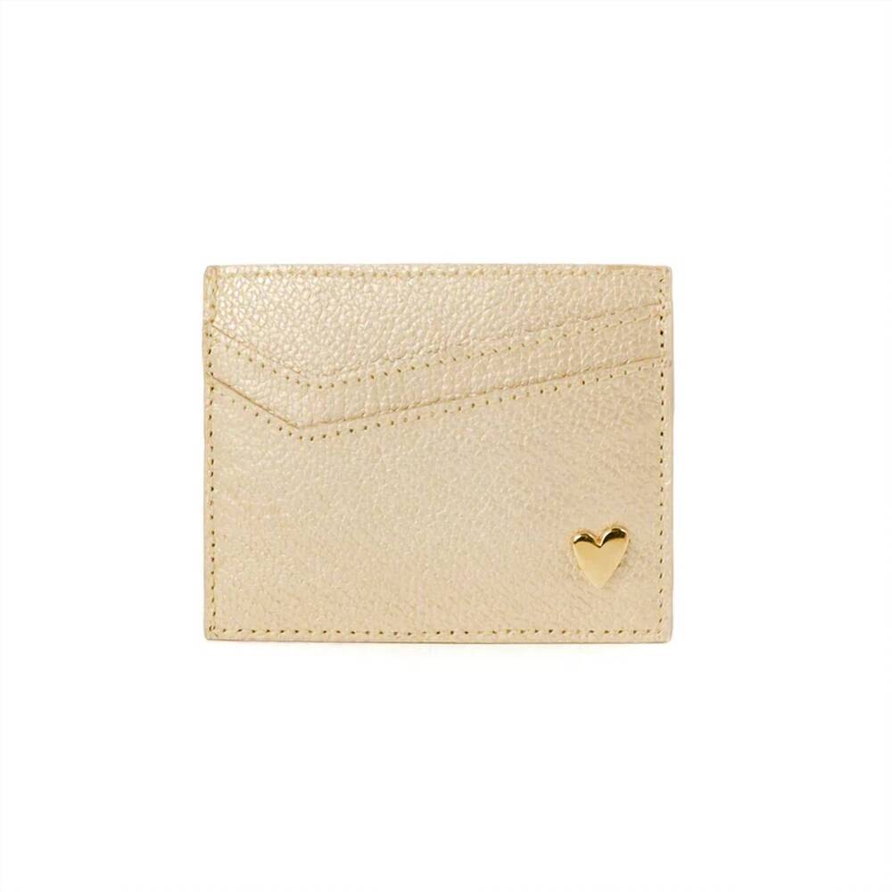 NEW BY NATALY MENDEZ women's card holder in gold